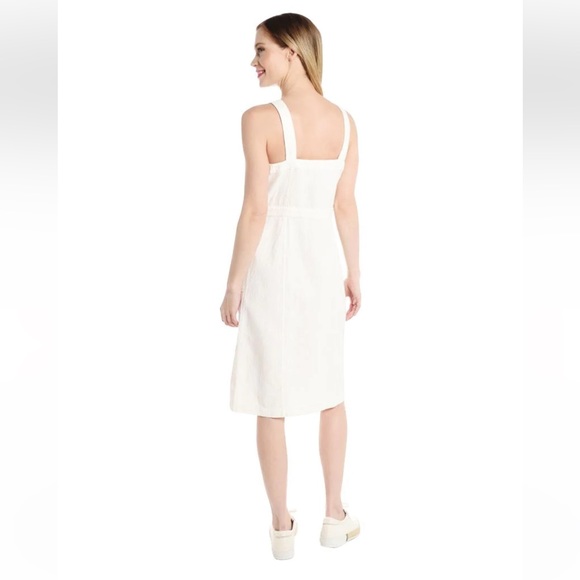 NWT Skies Are Blue SNAP White Linen Button Up Dress. Size S/M - Picture 3 of 11